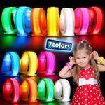 YADIYA 14 PCS LED Glow Bracelets, LED Light Up Bracelets for Kids Adults,Glow in The Dark Party Favors Supplies for Night Events Halloween, Christmas,Concerts Rave Sports Accessories...…