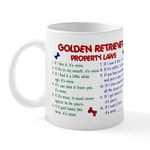 CafePress Golden Retriever Property Laws 2 Mug 11 oz (325 ml) Ceramic Coffee Mug