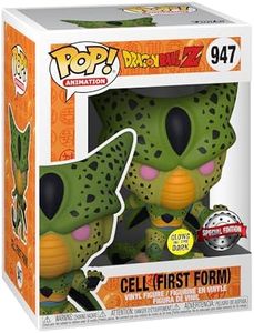 Funko PoP! Dragon Ball Z - Cell First Form Glow Vinyl Figure, 10 cm Height