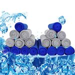 Tagefa Cooling Towel Soft Breathable, Ultra-fine Fiber, Super Absorbent, Fast Evaporation Drying, Quick Cold Towel, for Bowling, Yoga, Travel, Camping, Golf, Football, Hiking, Outdoor Work (20 Pack)