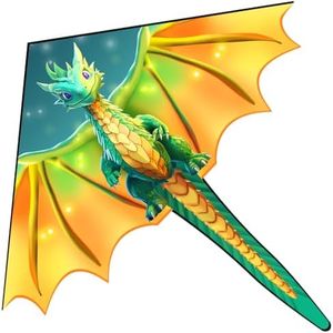 Xida Dragon Kites for Kids Ages 4-8, Kites for Adults, Easy to Fly Kite for Beginners, Boys & Girls, Durable and Quick Assembly, Perfect for Beach, Park, and Family Outdoor Activities
