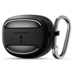 Spigen Rugged Armor Designed for Bose Ultra Open Earbuds (2024) Protective Case with Carabiner - Matte Black