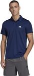 adidas Men's Performance Train Essentials Training Polo Shirt, Dark Blue/White, Small