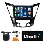 Wostoke Android Autoradio Car Navigation Stereo GPS Radio 9" IPS Touch Screen Pad BT WiFi Headunit Tablet for Hyundai Sonata 2010-2014 if Applicable Quad Core 1G+16G