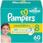 Pampers Swaddlers Diapers Size 8 60 Count