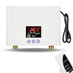 Tankless Electric Water Heater 110V 3000W Under Sink On Demand Instant Hot Water Heater for Kitchen Bathroom Washing (White 263)