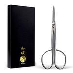 Wazakura Yasugi Stainless Steel Made in Japan Twig Bonsai Scissors 8.27" (210 mm), Japanese Garden Pruning Snip Tools Shears, Flower Herb Trimming Shears - Yasugi Stainless Steel Twig Scissors