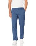 Tommy Hilfiger Men's Comfort Stretch Cotton Chino Pants in Custom Fit, Bayhead Blue, 31W x 30L