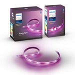 Philips Hue White and Colour Ambiance LED Smart Lightstrip [2 m + 1 m Extension], with Bluetooth, Works with Alexa, Google Assistant and Apple Homekit, One Colour