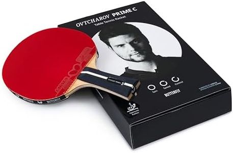 Butterfly Ovtcharov Prime C Table Tennis Bat, Professional Carbon Bat for Performance-Oriented Club Players, ITTF Approved for Competitions, Extremely Grippy/Sticky Pads for Maximum Spin