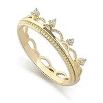 Crown Tiara Ring for Women Sterling