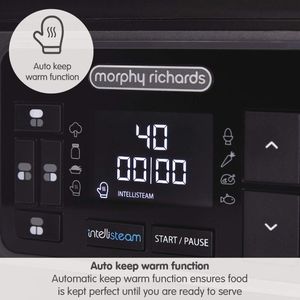Morphy Richards Intellisteam Food Steamer – Multi-Tier Electric Cooker