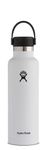 Hydro Flask Standard Mouth Water Bottle, Flex Cap - 24 oz, White