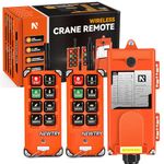 NEWTRY 12V Wireless Crane Remote Control Double Transmitters Industrial Channel Hoist Crane Transmitter Receiver