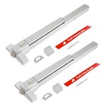 PARTOL Door Push Bar Panic Exit Device Stainless Steel Commercial Emergency Exit Bar Handle Door Hardware Exit Device Suitable for Wood Metal Door, 2 Pack