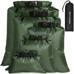 Waterproof Dry Bag Set, Lightweight Drybag Canoe Bags with 1.5L, 2.5L, 3.5L, 4.5L, 6L Dry Sacks Waterproof Bags for Kayaking Rafting Boating Hiking Camping Travel Backpacking Storage Boat Dry Bags