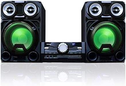 Toshiba TY-ASW8000 800 Watt Bluetooth Stereo Sound System: Wireless Mini Component Home Speaker System with LED Lights