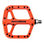 ROCKBROS Bicycle Pedals Road Mountain Bike Pedals 9/16 Nylon Fiber Flat Platform Pedals