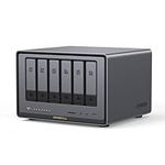 UGREEN NASync DXP6800 Plus 6-Bay Desktop NAS, Intel i3 1215u 6-Core CPU, 8GB DDR5 RAM, 128G SSD, 1 * 10GbE and 1 * 2.5GbE LAN Port, 2 * M.2 NVMe Slots, 4K HDMI, Network Attached Storage (Diskless)