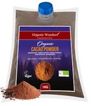 Organic Cacao Powder (1kg) | Authentic Criollo Beans | 70+ servings | Pure Dark & Natural | UNSWEETENED | Perfect For Baking, Hot Chocolates & Smoothies | Vegan | Gluten-Free by Organic Wonders®