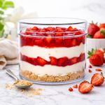 Plastic Navin Plast 12 Psc Transparent Round Dessert Container Fruit Ice Cream Holder Cookie Boxes Mille Crepe Cake Packaging Box N-50, Brown