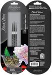 Silver Brush Limited WC-3204s Black Velvet Watercolor Round Set, Set of 3, Sizes 0, 2, and 4 Round Paintbrushes, Short Handle