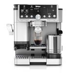 Ninja Luxe Pro 3-in-1 Coffee Machine, Latte, Cappuccino, Cold Brew & Espresso Maker With Built in Bean Grinder & Milk Frother, Easy to Use, 5 Automated Froth Presets, Silver, ES701UK