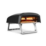 NutriChef Portable Outdoor Gas Pizza Oven - Foldable Feet, Adjustable Heat Control Dial, Includes Burner, Stone & Regulator w/Hose, Cooks 12" Pizza in 60 Seconds