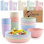 Plates and Bowls Set, Plastic Dinnerware Sets 40Pcs, Picnic Camping Dinner PP Sets, Party Dinner Plate Mug Cutlery Set, Unbreakable and Lightweight Serving Bowls, Cups, Forks, Tableware