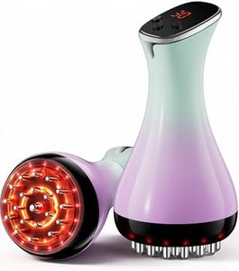 Lymphatic Drainage Massager & Anti Cellulite Massage Tool - Helps Reduce the Appearance of Cellulite and Stretch Marks, 4-in-1 Body Sculpting Machine with Heat, Light, Vibration & Microcurrent