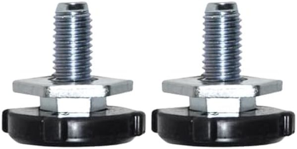 TALENTEC home | Pata Roscada y Regulable en Altura Compatible con Lavadoras Samsung | 2 unidades | Revestimiento Antivibración | Referencia DC97-00920U | Acero Inoxidable | Color Negro y Metálico