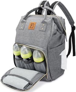 Baby Diaper Bag Backpack Baby Care Bag with Stroller Straps and Multifunctional Waterproof Baby Stuff Travel Backpack with Insulated Pockets and Large Maternity Baby Bags