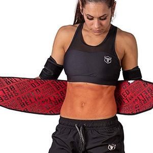 Shred Belt V2 - Thermogenic Waist Trimmer - Premium Fat Burning Belt for Weight Loss - Ab Toning Slimming Brace Wrap Strap, Black, XX-Large