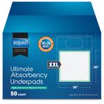 Extra Large Super Absorbent Bed Pads for Incontinence Disposable 36 x 36 Inches | Ultra Thick and Absorbent with Polymer Incontinence Bed Pads and Bed Liner Chucks Pads Disposable Puppy Pads Large