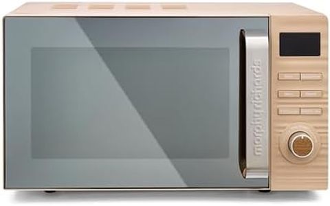 Morphy Richards Clay Digital Brown Microwave, 20L Capacity, Stainless Steel Inner Cavity, 95 Minute Timer, 11 Power Levels, Defrost Mode, Glass Turntable, Easy Clean, 800W, Felspar, 512000