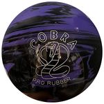 5 pin Bowling Balls -Cobra Pro Rubber Lavender, Black (Set of 2) (4 3/4 inches, 3lbs 6oz, Lavender, Black)