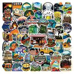 Outdoor Hiking Adventure Camping Stickers for Laptop(100 Pcs),Gift for Kids Teens Adults Girl,Outdoor Waterproof Stickers for Water Bottle,Vinyl Stickers for Scrapbook,Journal,Dairy,Skateboard