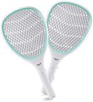 Faicuk 2-Pack 2700 Volt Electric Fly Swatter/Killer Bug Zapper Mosquito Racket for Outdoor and Indoor