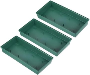 PATIKIL Plastic Design Bowl 3 Pcs 11" Flower Arrangement Base for Centerpiece Decorating