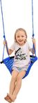 Mloong Hand-Knitting Swing, Tree Swing Chair&Seat for Kids with Adjustable Ropes, Heavy Duty Rope Children Swing Set, Indoor&Outdoor Durable Strap Withstand 660LB,Balancoire Exterieur Chaise Suspendue