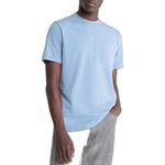 Calvin Klein Men's Smooth Cotton Solid Crewneck T-Shirt, Infinity, X-Large