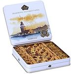 Cerez Pazari Premium Assorted Baklava Gift Tin Large Box 600g ℮ Apprx.45-48 pcs| Turkish Pistachio, Almond, Walnut, Cashew, Hazelnut Traditional Dessert | GMO Free, No Preservatives, No Additives