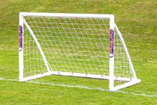 Samba 6ft x4ft Garden Football Goal - All Weather uPVC Football Training Goal Posts - Heavy Duty Nets