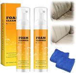 linseyCove 2 PCS Car Interior Cleaner with Cleaning Cloths, 2026 New Car Interior Cleaner, Multi-Purpose Car Cleaning Spray, Deep Cleaning Dashboard Cleaner, Easy-to-Use Car Seat Cleaner for Drivers