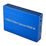 TreasLin USB3.0 HDMI Capture Card Video Game Stream and Record in HD 1080P60 for PS4/5 Nintendo Switch xbox360 DSLR Xbox one Zero Latency HDMI Pass-Through