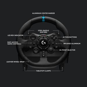 Logitech G923 Racing Wheel – Black