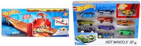 Bundle of Hot Wheels Playset with L
