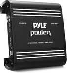 Pyle 2 Channel Car Stereo Amplifier - 2000W High Power Dual Channel Bridgeable Audio Sound Auto Small Speaker Amp Box w/ MOSFET, Crossover, Bass Boost Control, Silver Plated RCA Input Output-PLA2378