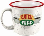 Spoontiques - 21513 Spoontiques Friends Central Perk Camper Mug, 14 Ounces, White