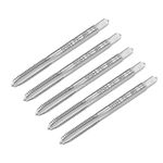 uxcell Machine Tap #8-32 UNC Thread 2B Class 3 Flutes High Speed Steel Screw Threading Tap Tapping Tool 5pcs